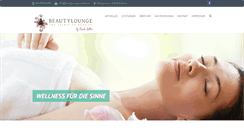 Desktop Screenshot of beautylounge-sarah.com